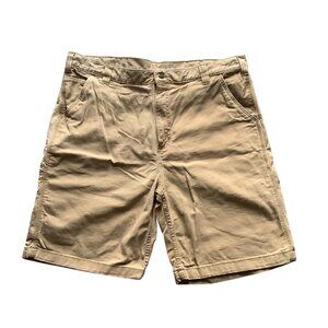Carhartt Relaxed Fit Cargo Mustard Denim Shorts Size 40 Cotton/Spandex